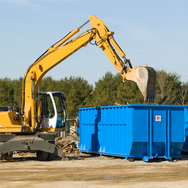 are there any restrictions on where a residential dumpster can be placed in Macon MO